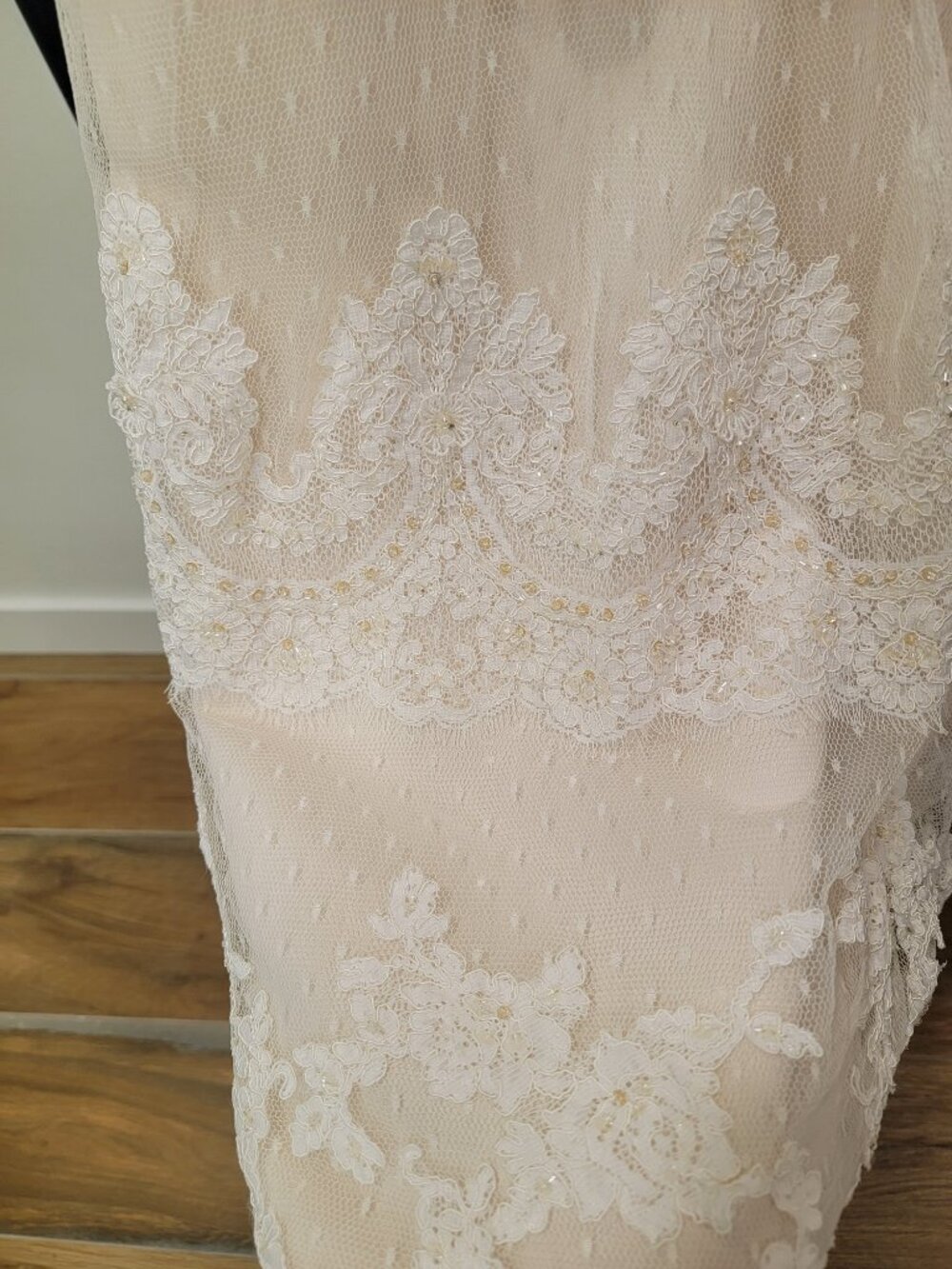 Casablanca Style 1900 Champagne Wedding Dress - Picture 8 of 15